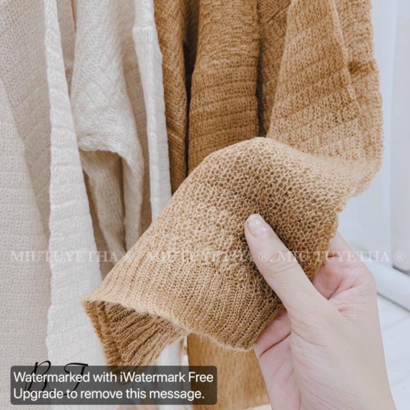 Áo cadigan len mỏng nữ hàng chuẩn quảng châu -2501