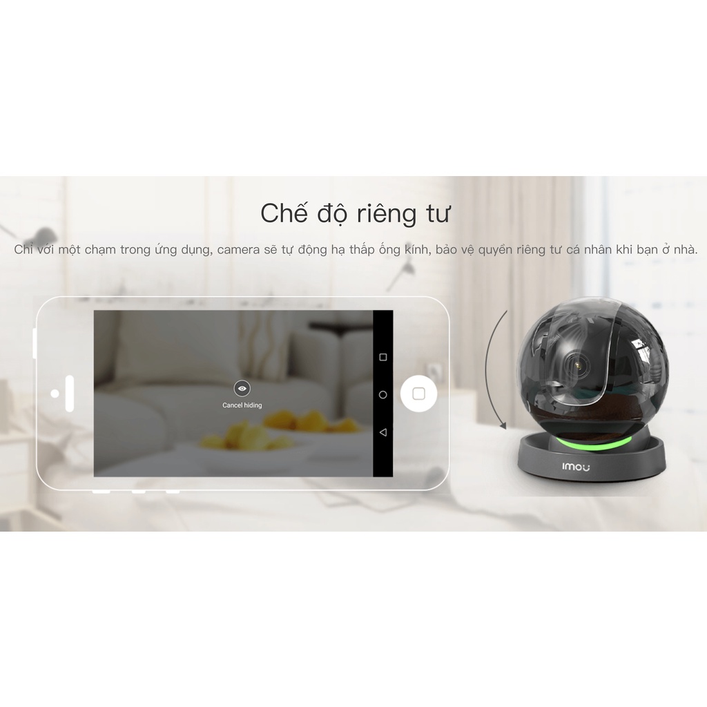 Camera wifi IMOU trong nhà REX 2MP IPC-A26LP 1080P, camera AI xoay 360 độ, có màu ban đêm, xem nhanh toàn cảnh