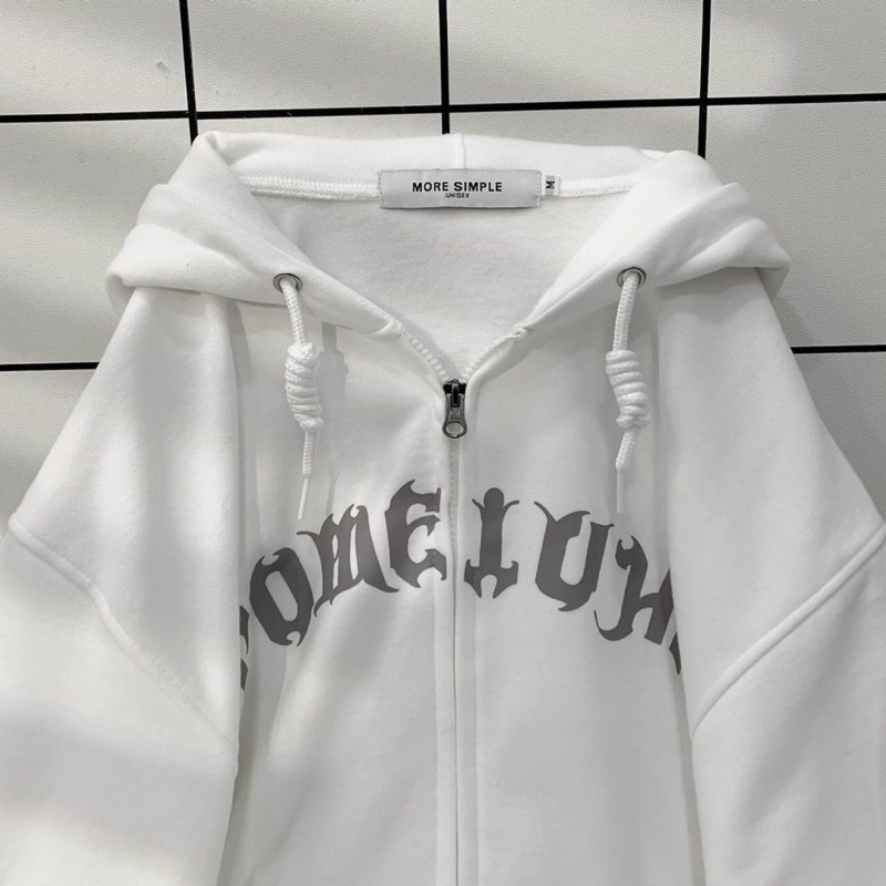 Áo Khoác Hoodie ZIP MAP Form Rộng Vải Nỉ Bông Unisex Ulzzang