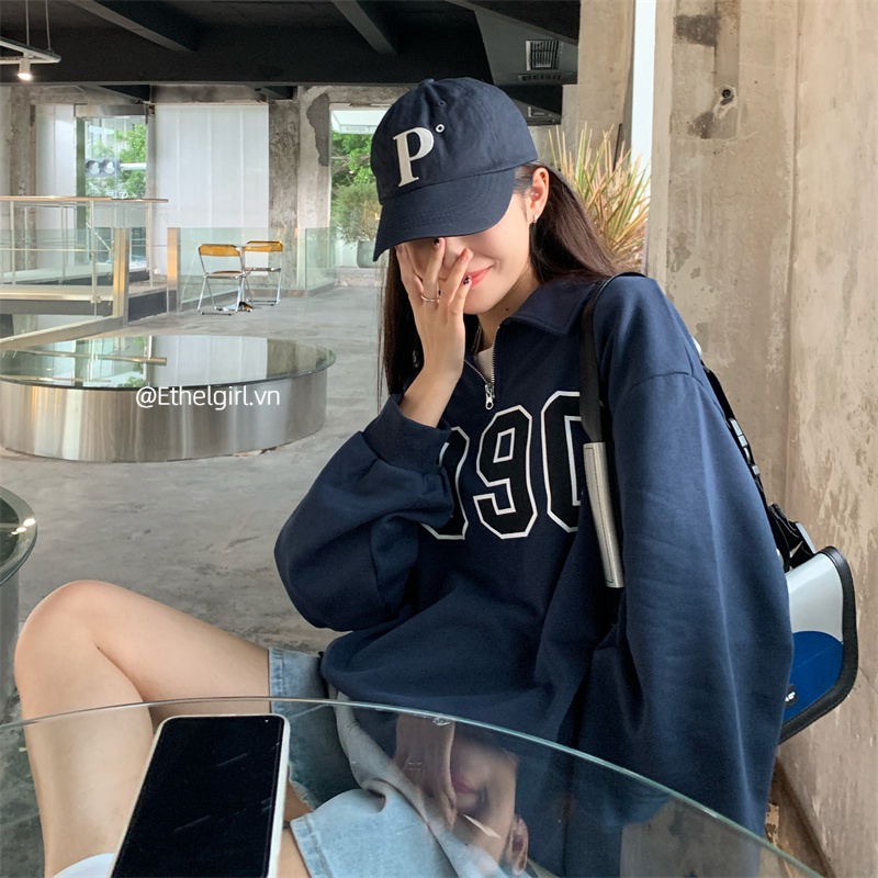 Áo Thun Tay Dài Cổ Polo In Chữ Thời Trang Dành Cho Nữ | BigBuy360 - bigbuy360.vn