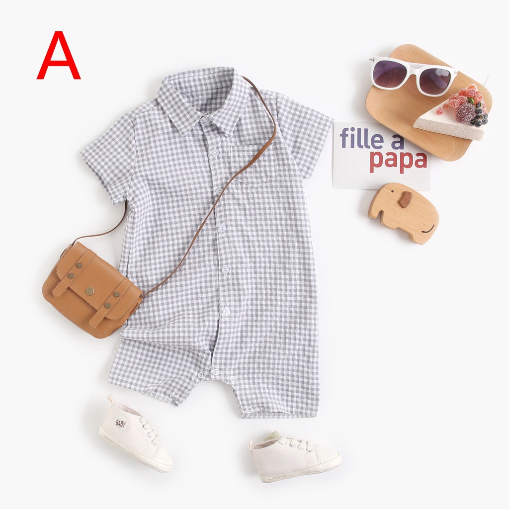 Áo liền quần Sanlutoz chất liệu cotton thời trang mùa hè dành cho trẻ em