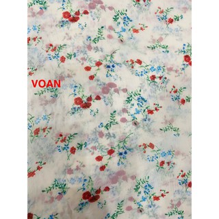 VẢI VOAN  HOA NHÍ - DÒNG VẢI THÔNG DỤNG - 1 MÉT X 1M5