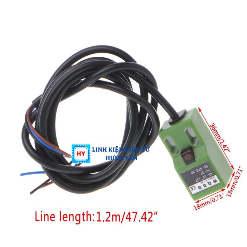 Công tắc cảm biến tiệm cận kim loại cảm ứng SN04-N DC 6-36V 300mA NPN NO 3-dây 4mm
