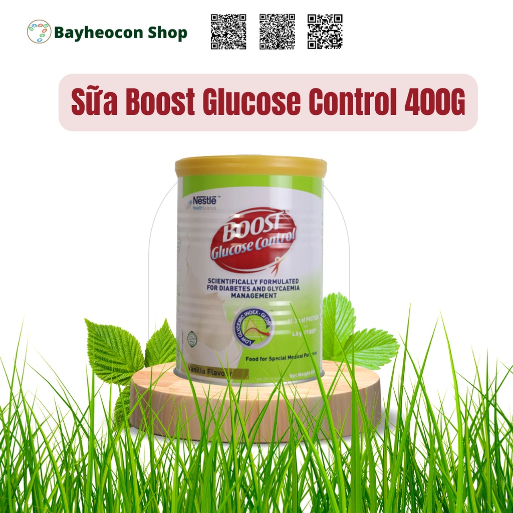 [Date 2023] Sữa Nestlé BOOST Glucose Control cho người tiểu đường 400g