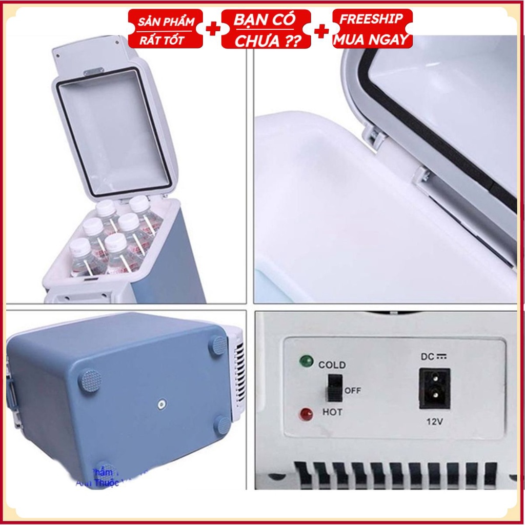 Tủ Lạnh Mini Ô Tô Du Lịch Dã Ngoại 7.5 Lít US906
