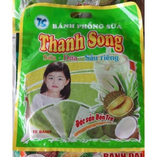 Bánh Tráng Phồng sữa Lá Dứa Sầu Riêng Thanh Song