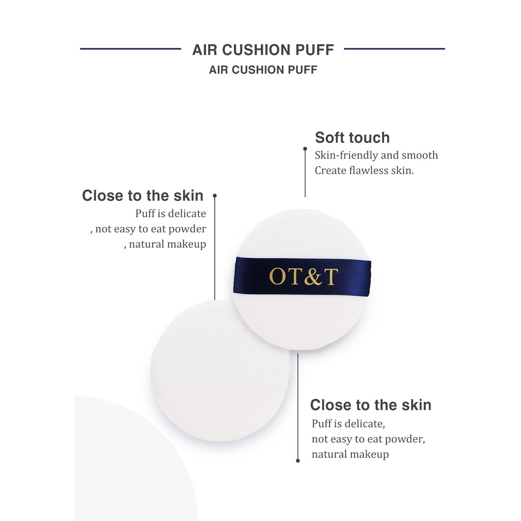 Mút Trang Điểm O.TWO.O Cỡ 60mm * 60mm Mềm Mại