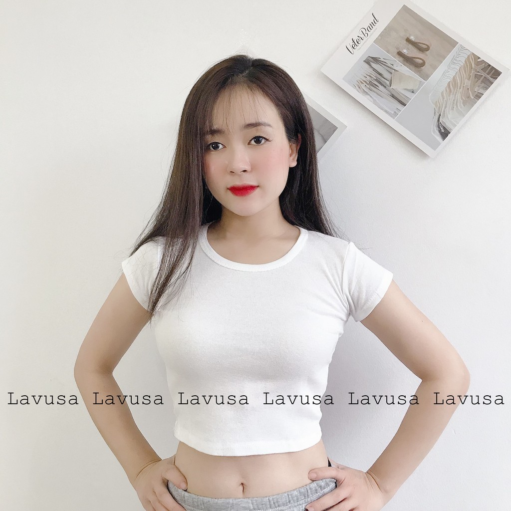 [ Mã WASTAPR giảm 10K đơn 50K] Áo Croptop Body Trơn Siêu Hot Hit Hai Màu Đen, Trắng LAVUSA | BigBuy360 - bigbuy360.vn