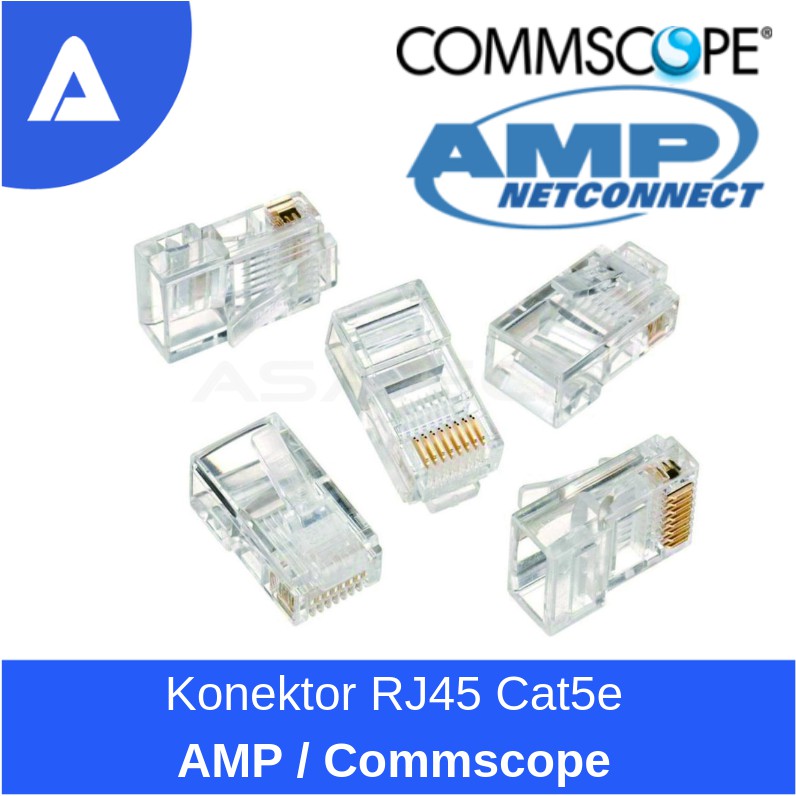 Đầu Kết Nối Rj45 Rj 45 Cat5 Cat5E Cat 5 Amp