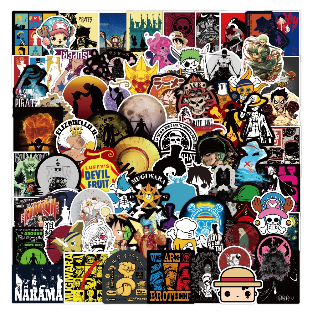 Bộ Sưu Tập 100/50/48 Miếng Sticker Phim Hoạt Hình One Piece