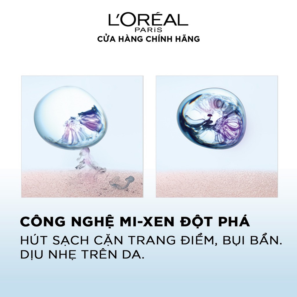 Bộ 2 nước tẩy trang dưỡng ẩm mượt da 3in1 L'Oreal Paris Micellar Water