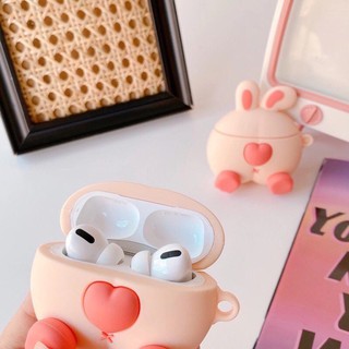 Case Airpods 1/2/pro Mông Thỏ Trái Tim