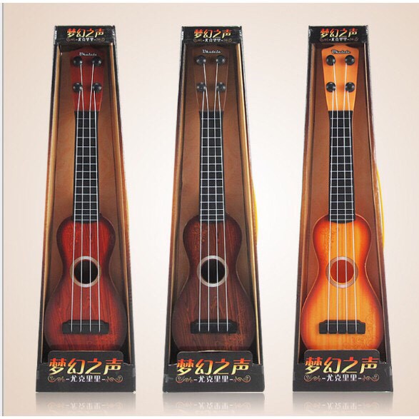 Đàn Ghita Nhựa Cho Bé - Đàn Ukulele Mini Giả Gỗ