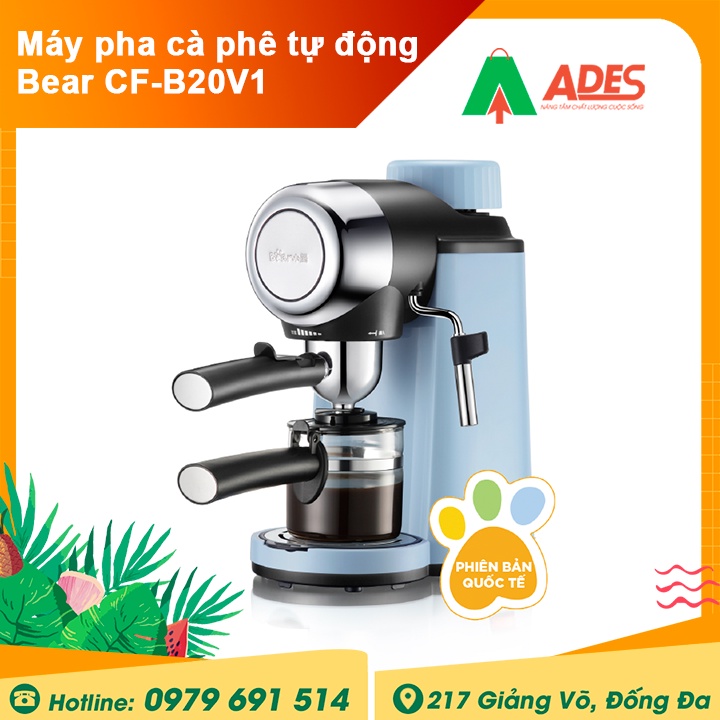 Máy pha cà phê tự động Bear CF-B20V1 - BẢN QUỐC TẾ - Bảo Hành Chính Hãng - Máy Pha Cà Phê - NEW 2021