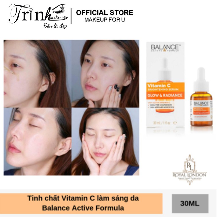 Serum Vitamin C Balance Active Formula Brightening 30ml Giúp Trắng Da, Mờ Thâm