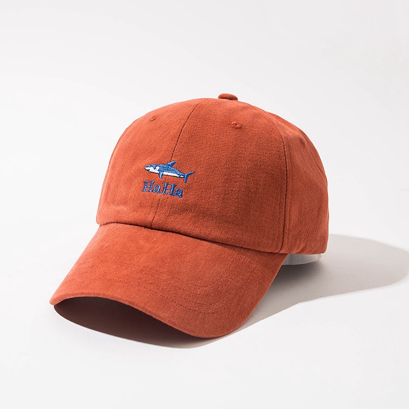 Mũ Lưỡi Trai Thêu Hình Cá Nhỏ Chất Liệu Cotton Mềm Mại 22070