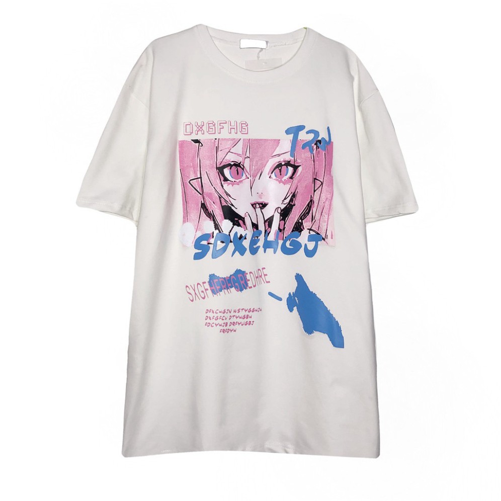 ÁO THUN, ÁO PHÔNG TAY LỠ UNISEX FORM RỘNG OVERSIZE NELLY ANIME M760 DH SHOP
