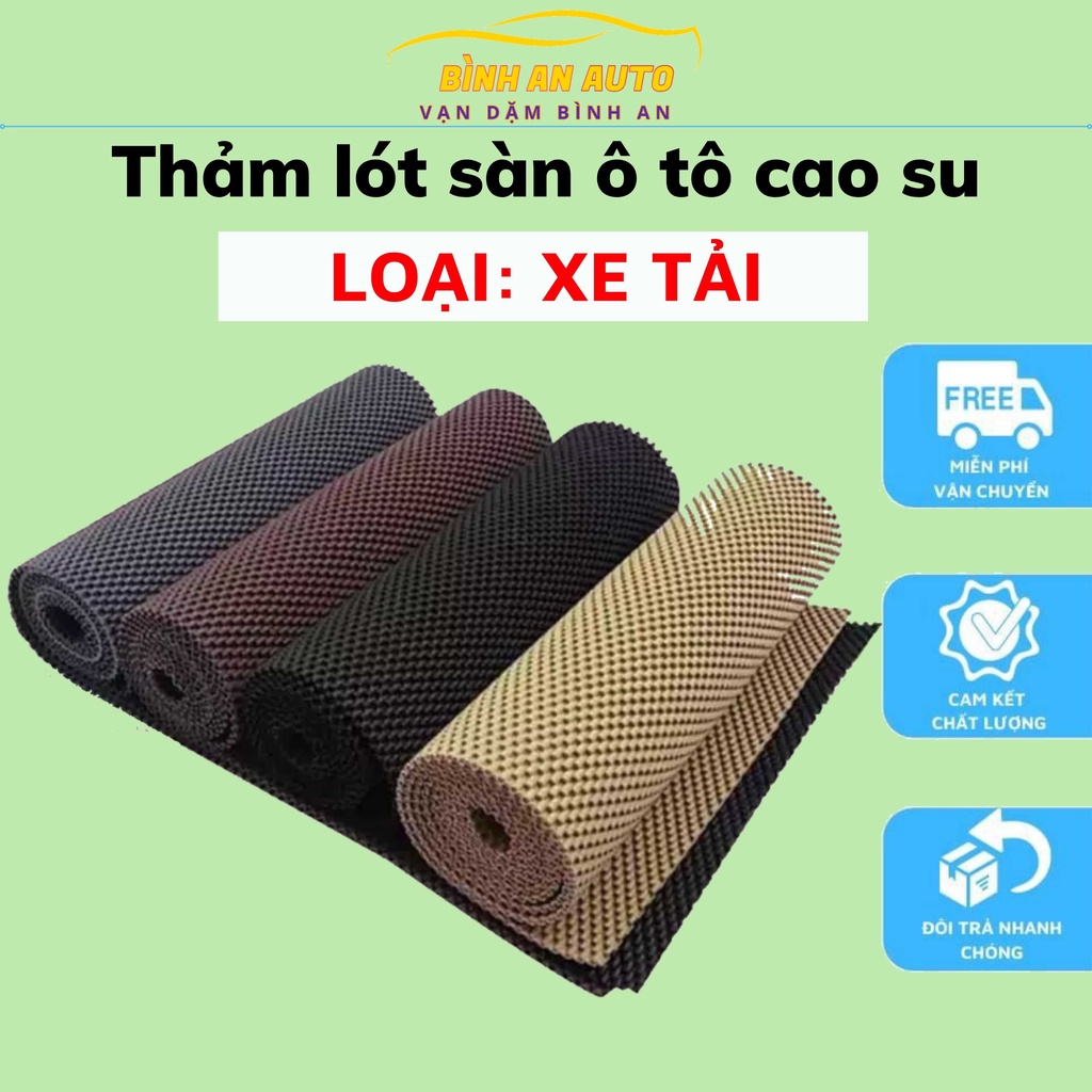 Thảm lót sàn xe ô tô 2 chỗ và xe tải bằng cao su - Bình An Auto