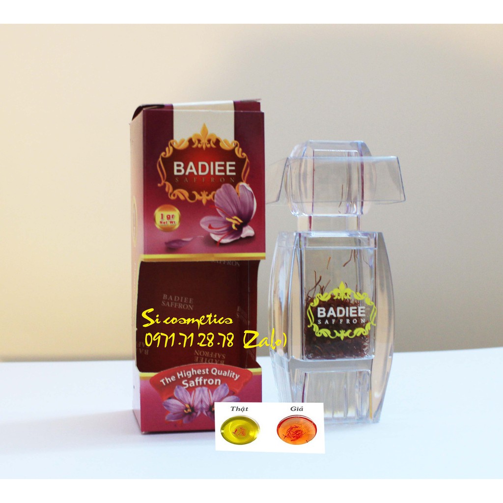 [ Cam kết hàng thật ] Nhuỵ Hoa Nghệ Tây Saffron Badiee chính hãng Iran 1gr