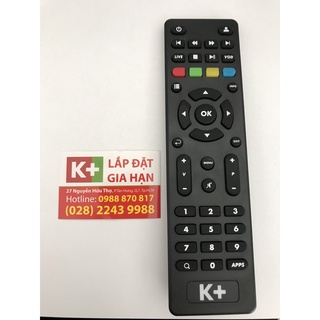 Remote đầu thu box của k+ - điều khiển tivi box k+