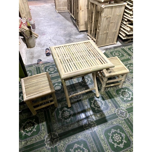 Bộ bàn ghế tre cà phê
