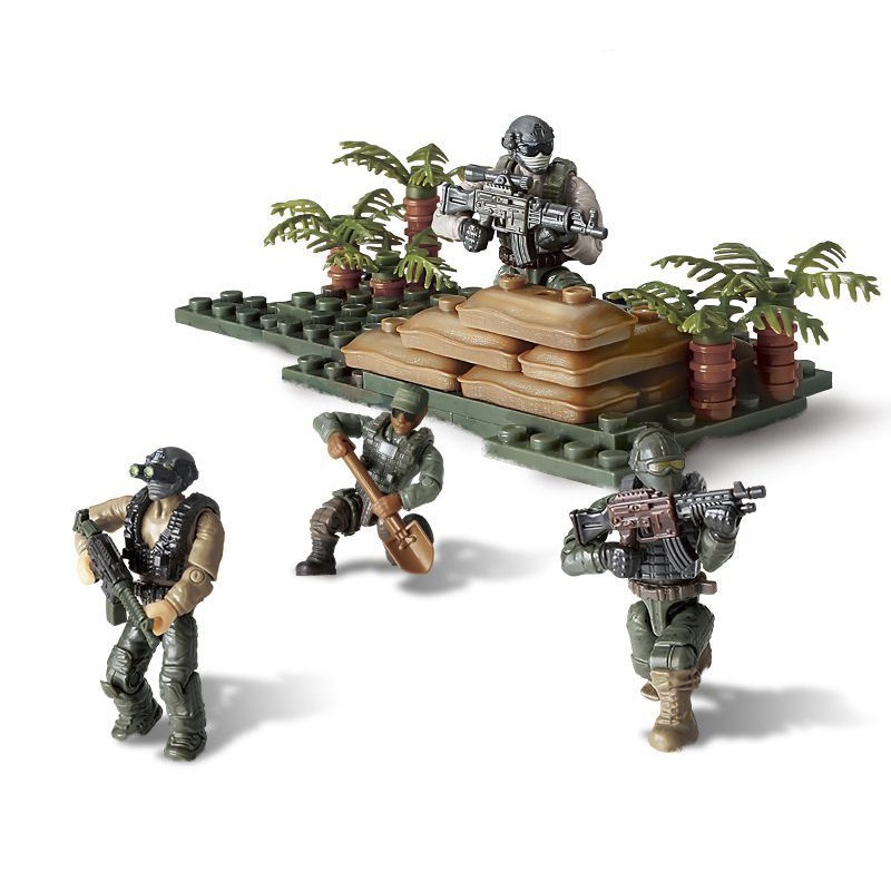Bộ đồ chơi lắp ráp mô hình lính rừng già nhiệt đới quân sự hiện đại Call of Duty MEGA BLOK - LEGO - COBI