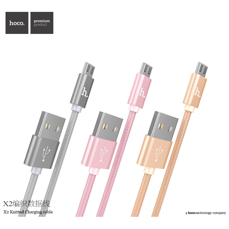Cáp Hoco X2 - Dài 1M / 2M - chân micro USB . - hàng chất
