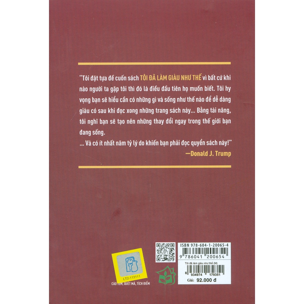 Sách - Tôi Đã Làm Giàu Như Thế (Tái Bản 2022)