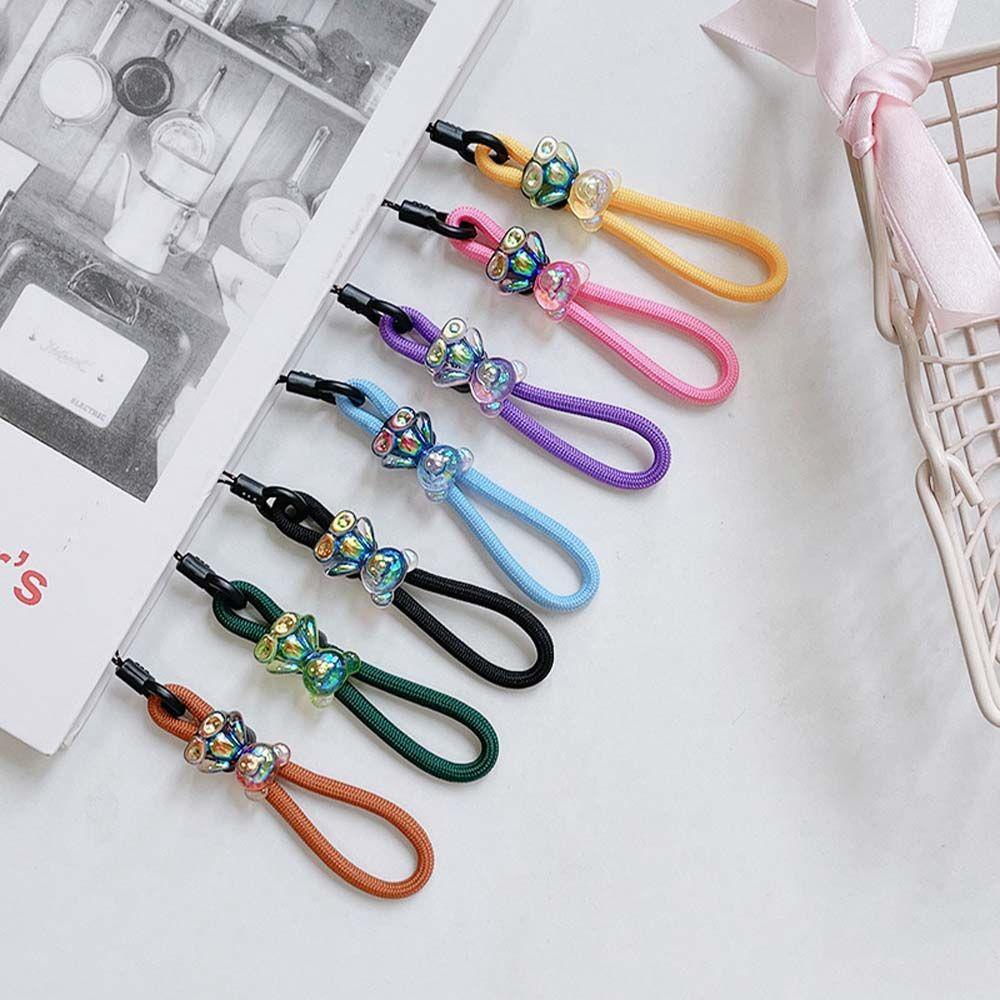 Dây Đeo Điện Thoại Bện Thủ Công Xinh Xắn|Dây Đeo Điện Thoại Chống Thất Lạc Hình Gấu Dễ Thương