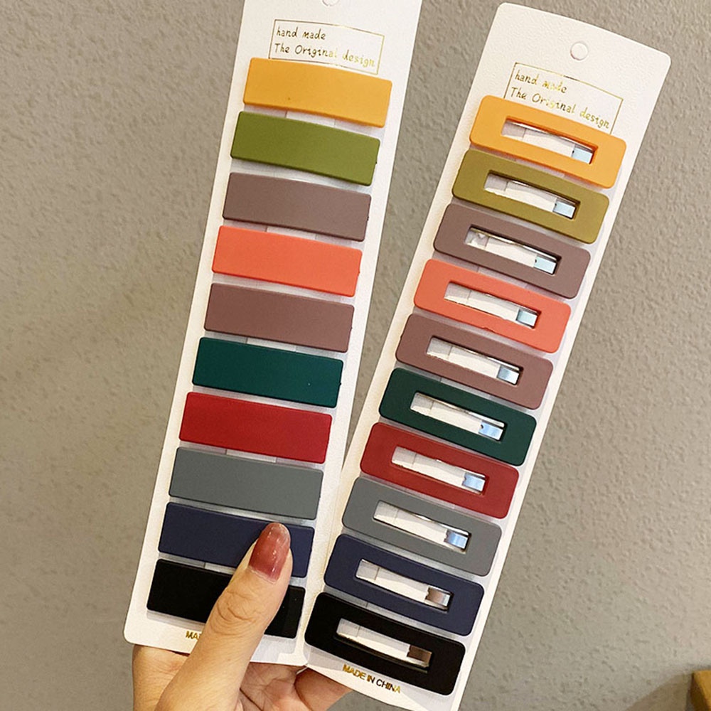 Set 10 kẹp tóc màu sắc ngọt ngào thời trang xinh xắn cho nữ