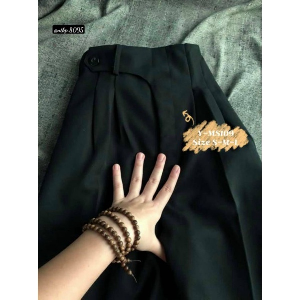 QUẦN TÂY KIỂU NÚT LỆCH LƯNG CAO