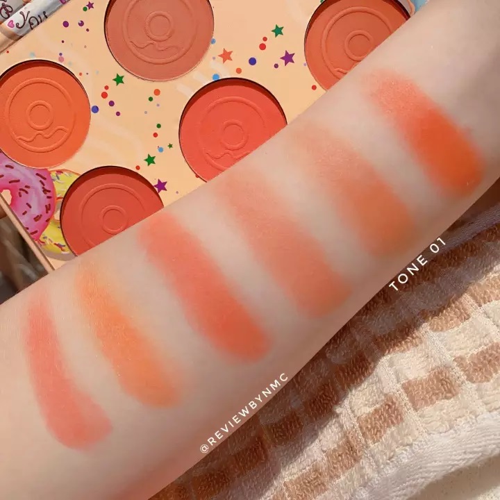 Phấn má hồng 6 ô tròn Tông Cam HASAYA SWEET DONUTS BLUSHER MAKEUP JH-3714 | BigBuy360 - bigbuy360.vn
