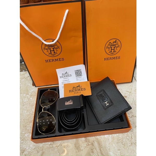 Set 3 Chi tiết kính,Ví,dây lưng Hm fullbox thẻ tặng kèm túi giấyFreeship