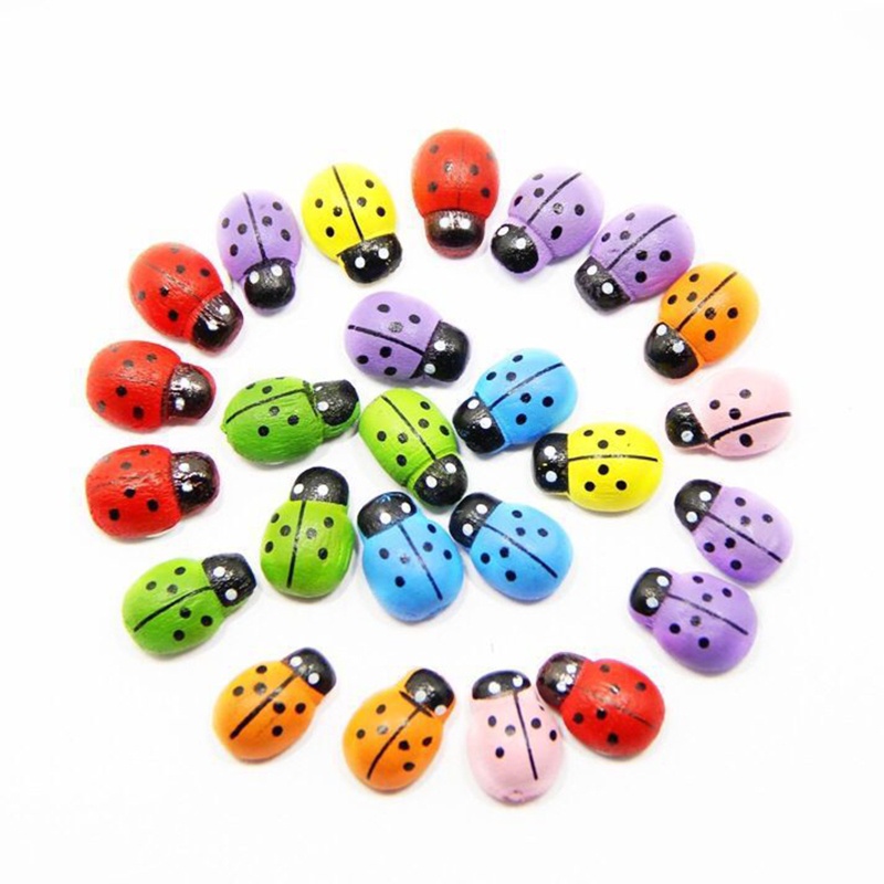 Set 100 Miếng Gỗ Hình Con Ong Dán Tường DIY Trang Trí Nội Thất