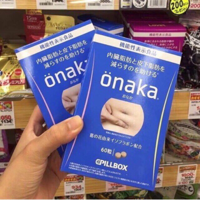 Viên uống giảm mỡ bụng Onaka 60 viên Nhật Bản