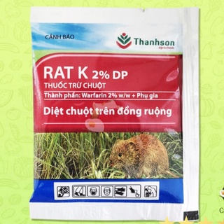 Thuốc diệt chuột rat k gói 10g . nông dược xanh