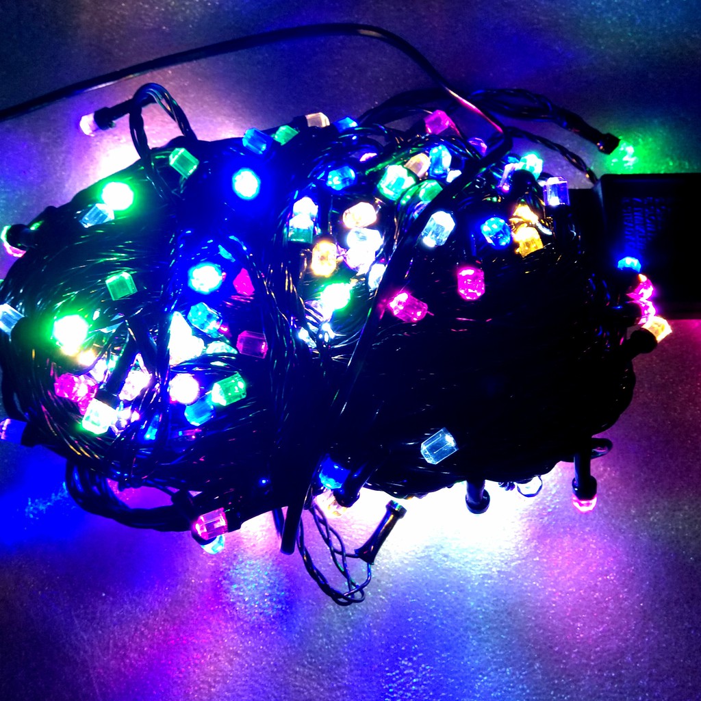 🌟 Dây đèn LED trang trí nháy chớp 50m / 100m, trắng, vàng, nhiều màu lắp cây, nhà, sân vườn🌟