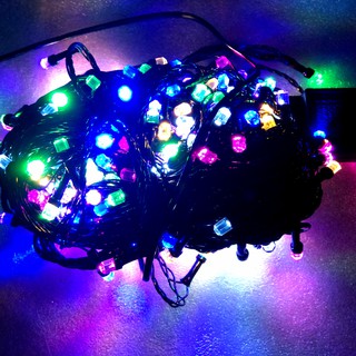 🌟 Dây đèn LED trang trí nháy chớp 50m / 100m, trắng, vàng, nhiều màu lắp cây, nhà, sân vườn🌟