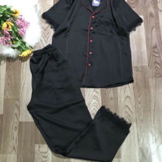 Đồ bộ satin lụa phối ren