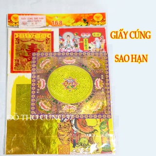 Bộ giấy cúng sao giải hạn kèm giấy khấn