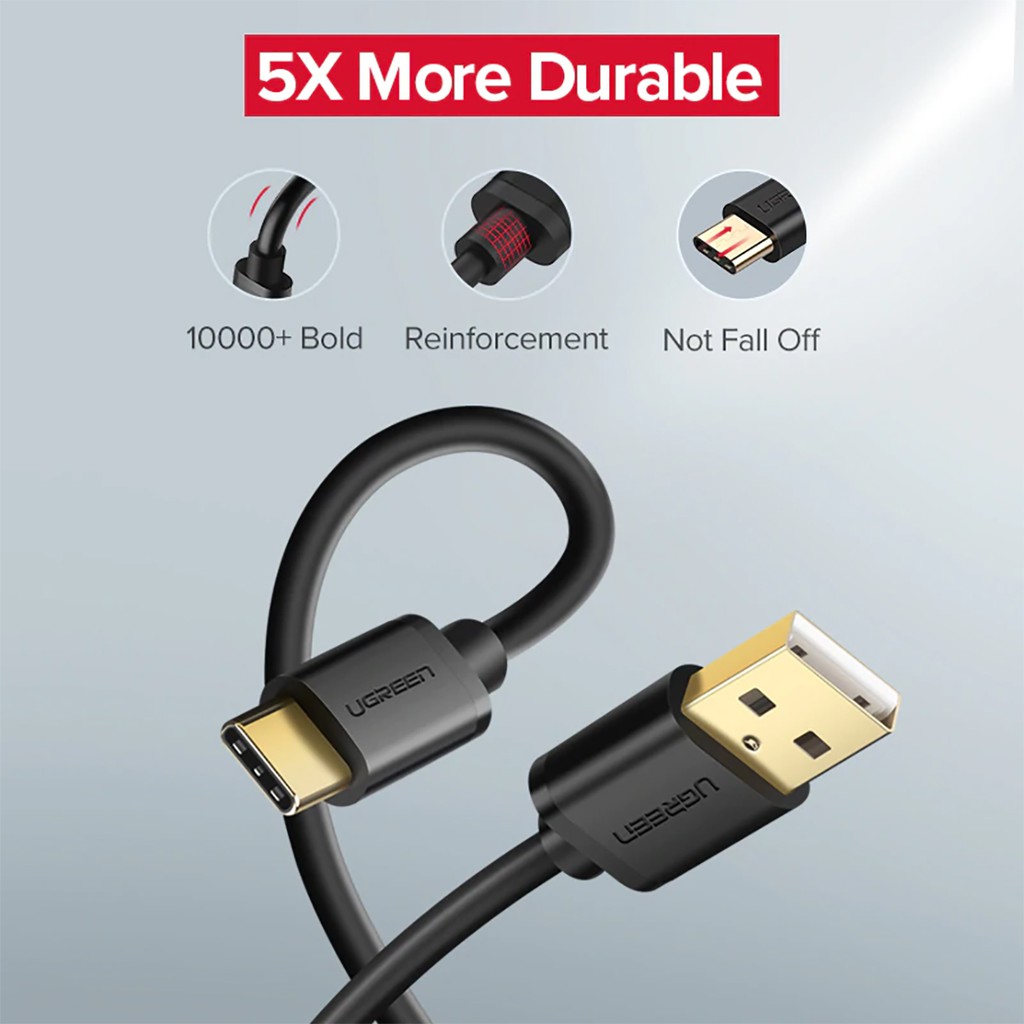 Cáp Sạc USB Type-C Cao Cấp UGREEN US141