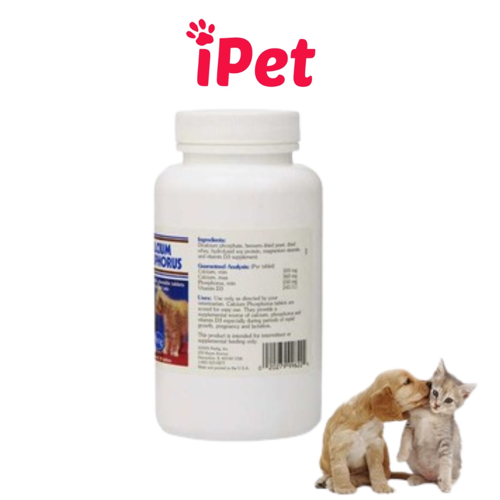 Viên Bổ Sung Canxi Calcium Phophorus Cho Thú Cưng Chó Mèo - iPet Shop