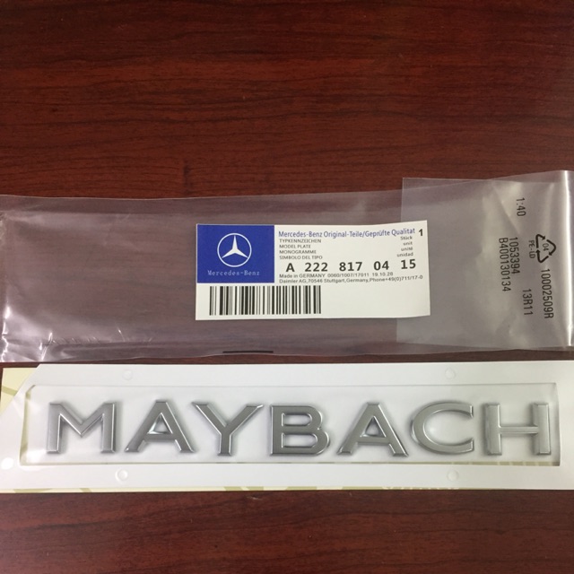 Chữ Maybach - Tem maybach -Decal maybach , Logo maybach