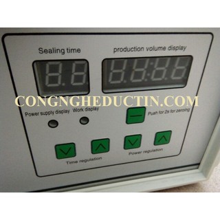 Máy dán màng seal chai lọ 500A