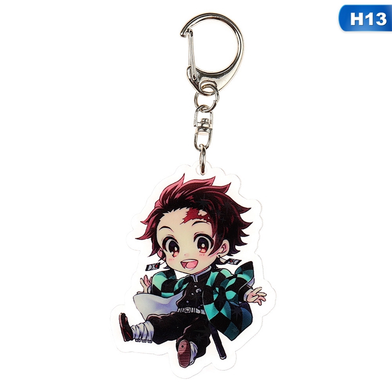 Tmdbyx Móc chìa khóa họa tiết hoạt hình Kimetsu no Yaiba xinh xắn bằng nhựa