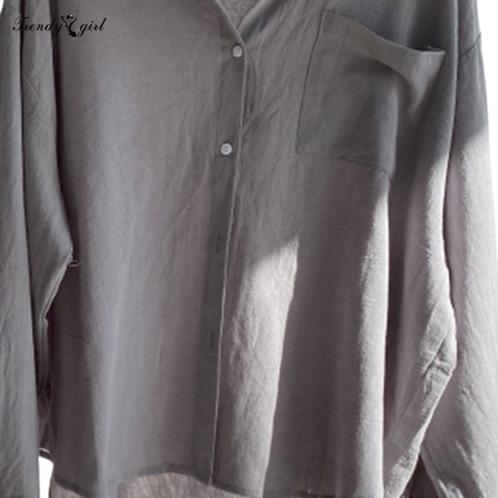 Bộ Áo Sơ Mi Dài Tay + Quần Dài Lưng Thun Phối Nút Thời Trang Cho Nữ