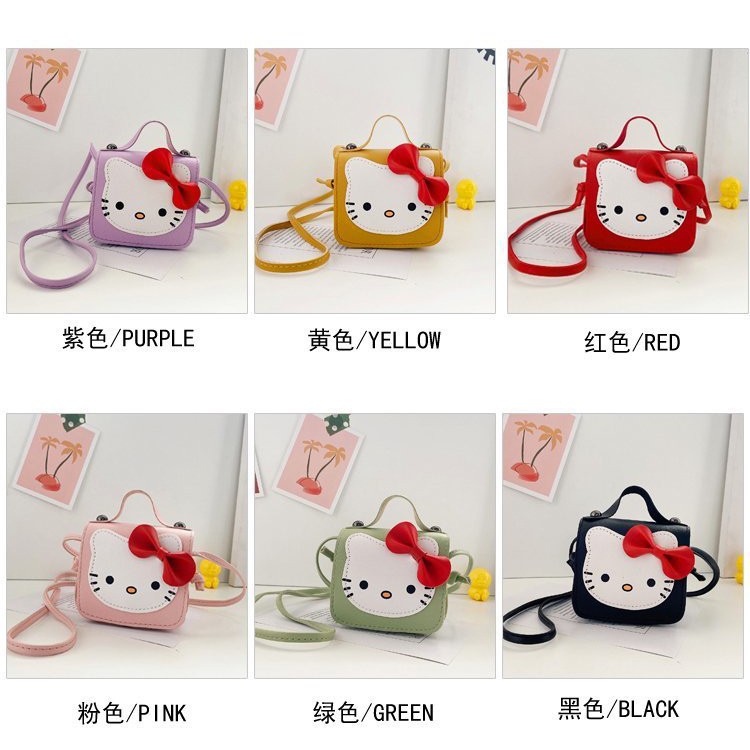 Túi Xách Du Lịch In Hình Mèo Hello Kitty Dễ Thương Cho Bé Gái