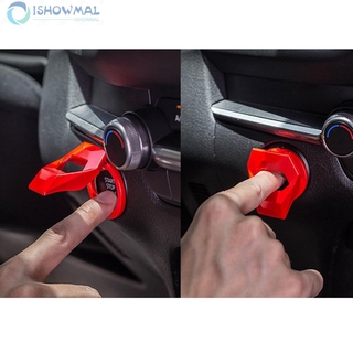 Universal Car Engine Start Stop Push Button Switch Cover Ring Trim Sticker Black Red