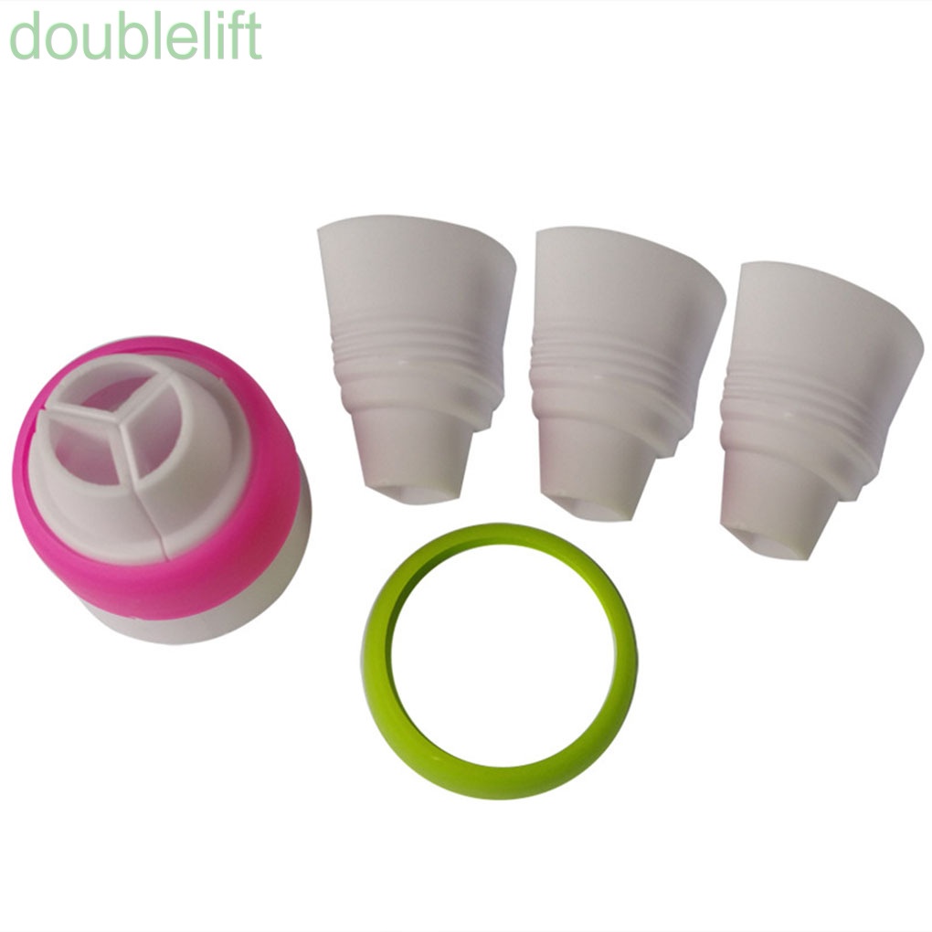 Đầu chuyển đổi phun kem trang trí bánh 3 lỗ bằng thép không gỉ