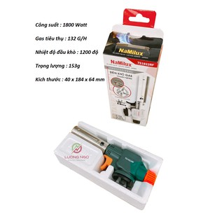 Đầu khò gas chuyên nghiệp namilux loại 1 - sử dụng chế biến thực phẩm ts1922rf